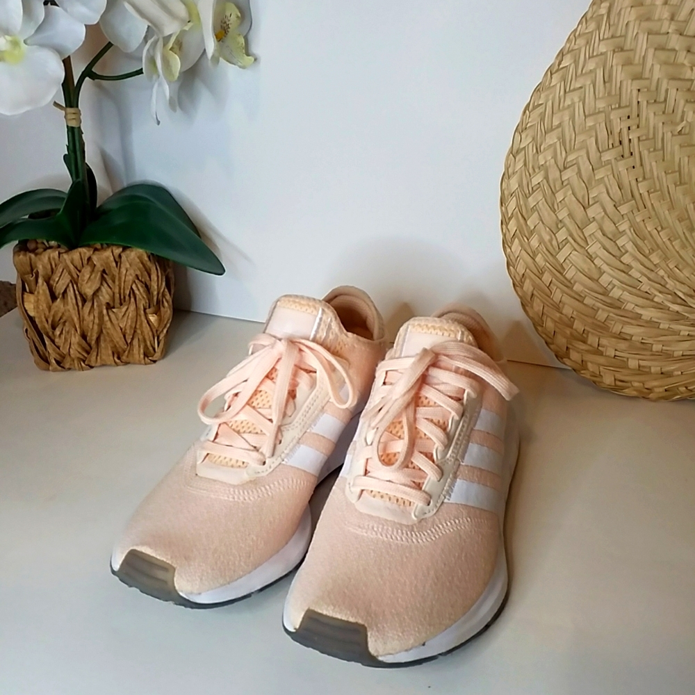 Adidas light peach/pink walking/running sneaker